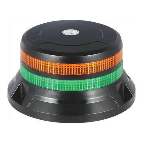 Amber Beacon Light 3 Bolt Mount LED ECE R65 12‑24V Amber Beacon Light 3 Bolt Mount LED ECE R65 12‑24V