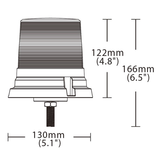 270 Series High Profile R65 LED Flashing Beacon Single Bolt - Amber