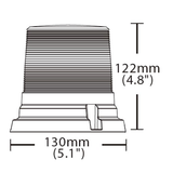 270 Series High Profile R65 LED Flashing Beacon Magnetic - Amber