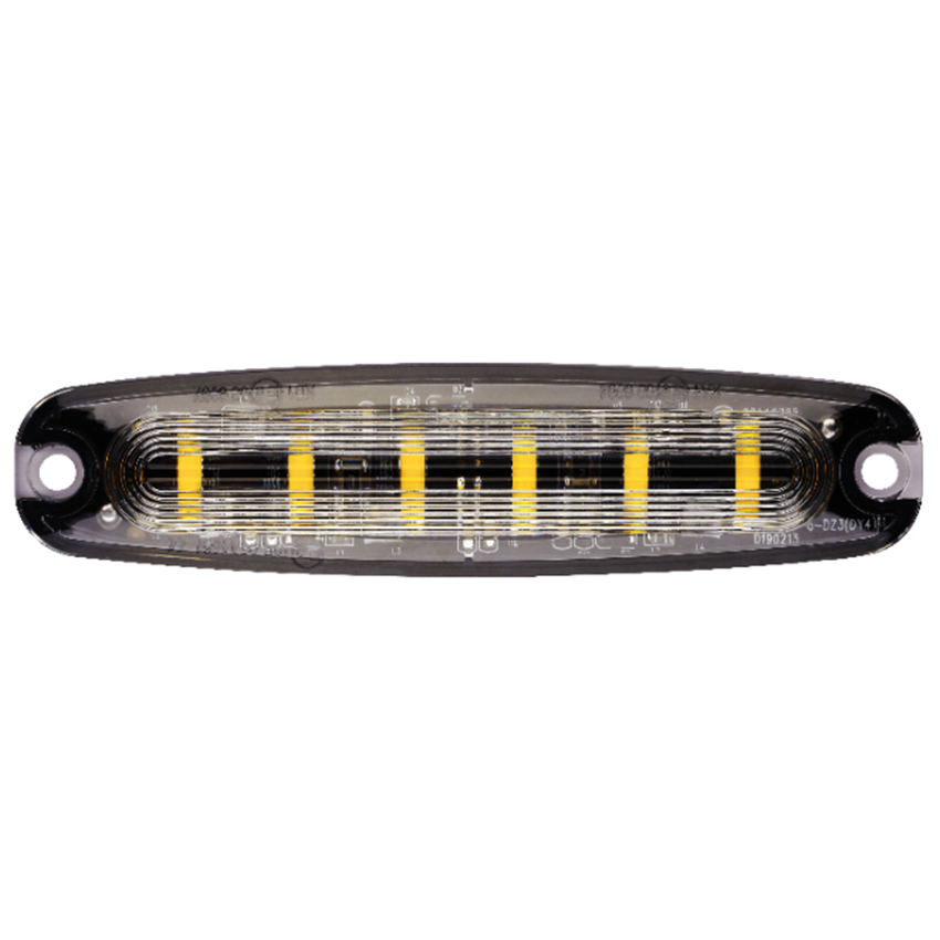 707 Series 6-LED Low Profile LED Strobe Warning Grille Lamp 12/24V