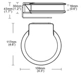 722 Series Curved LED Corner Strobe Light – Warning Lamp