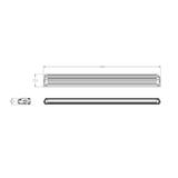 Odyssey 13.8" Slim LED Driving Lightbar with Position Light – 3,348 Lumens, 10-48V