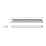 Odyssey 26" Slim LED Driving Lightbar with Position Light – 6,696 Lumens, 10-48V