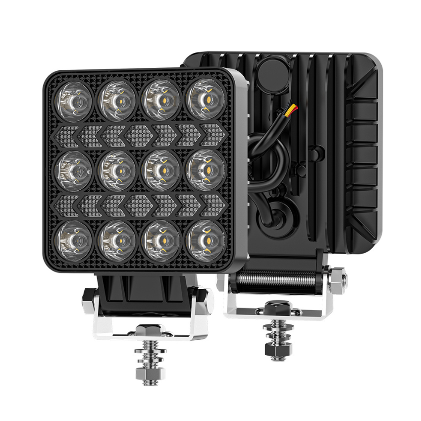 Odyssey 4" Square LED Off-Road Light with Position Light – 2,000 Lumens, 9-36V – Single Unit