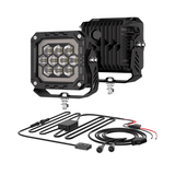 Odyssey 4" Twin LED Off-Road Light Kit with Position Lights – 2,600 Lumens, 9-36V