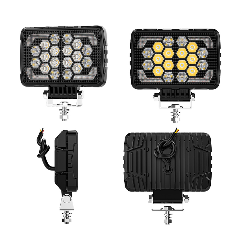 Odyssey 5" Square LED Off-Road Light with Position Light – 3,600 Lumens, 9-36V – Single Unit