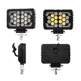Odyssey 5" Square LED Off-Road Light with Position Light – 3,600 Lumens, 9-36V – Single Unit
