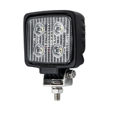 12W Square LED Flood Lamp with AMP Connector 12/24V Dual Voltage