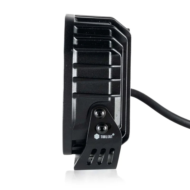 TRALERT® Phantom LED Driving Light 7" – 12,000lm Dark Look Black, 12–24V with Dual Colour Position Light