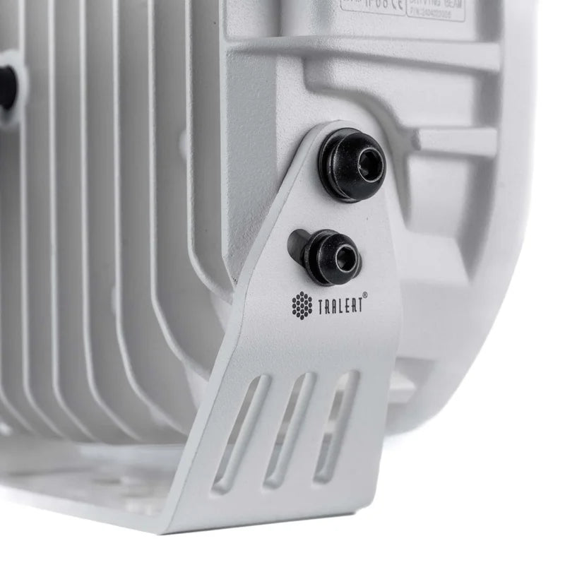 TRALERT® Phantom LED Driving Light 9" – 16,000lm Dark Look White, 12–24V with Dual Colour Position Light