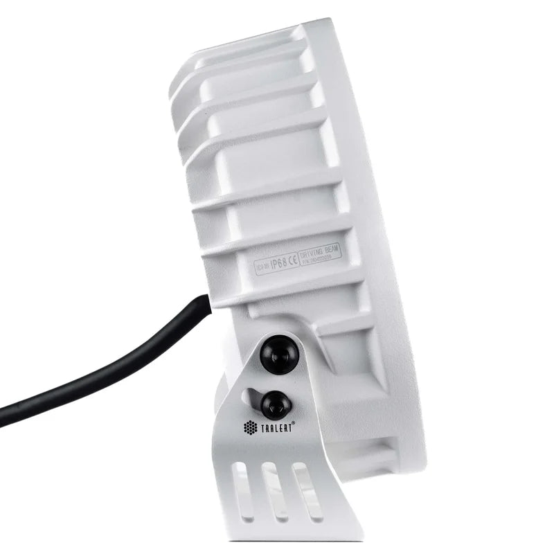 TRALERT® Phantom LED Driving Light 9" – 16,000lm Dark Look White, 12–24V with Dual Colour Position Light