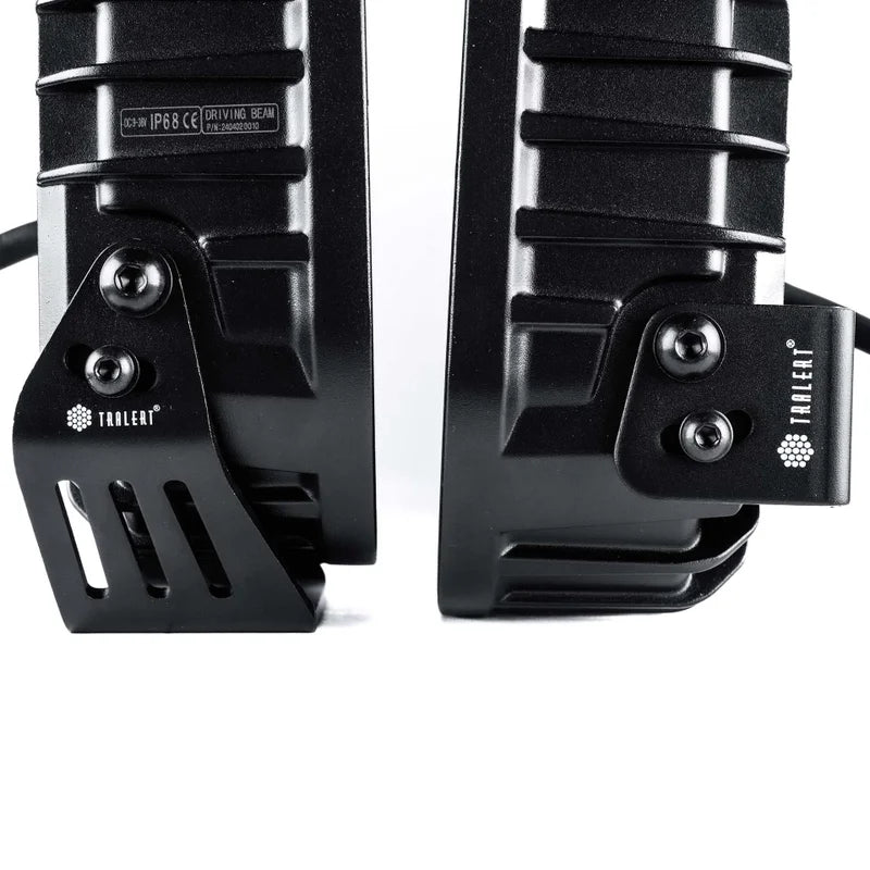 TRALERT® Phantom LED Driving Light 9" – 16,000lm Dark Look Black, 12–24V with Dual Colour Position Light