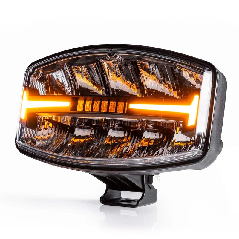 TRALERT® Atlas 320 Oval LED Driving Lamp – 60W 6000lm with Integrated R65 Warning Light