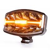 TRALERT® Atlas 320 Oval LED Driving Lamp – 60W 6000lm with Integrated R65 Warning Light