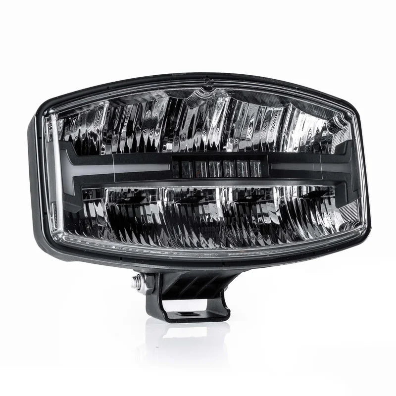TRALERT® Atlas 320 Oval LED Driving Lamp – 60W 6000lm with Integrated R65 Warning Light