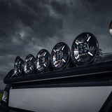 TRALERT® Graveler Round LED Driving Light – 12,000 Lumen with White & Amber Position Light, ECE Approved, 9–36V