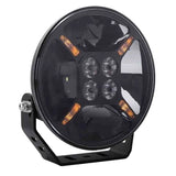 TRALERT® Graveler Round LED Driving Light – 12,000 Lumen with White & Amber Position Light, ECE Approved, 9–36V