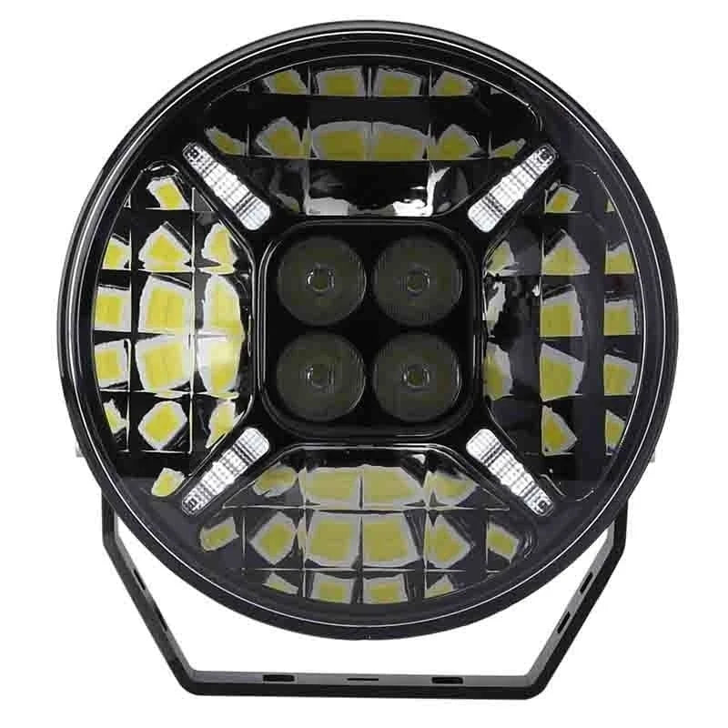 TRALERT® Graveler Round LED Driving Light – 12,000 Lumen with White & Amber Position Light, ECE Approved, 9–36V