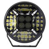 TRALERT® Graveler Round LED Driving Light – 12,000 Lumen with White & Amber Position Light, ECE Approved, 9–36V