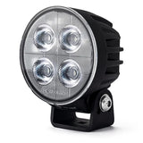 TRALERT® Onix Round LED Work Light – 3800lm Flood Beam, 40W, 12–24V with Integrated DT Connector