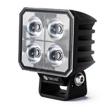 TRALERT® Onix Square LED Work Light – 3800lm Flood Beam, 40W, 12–24V with Integrated DT Connector