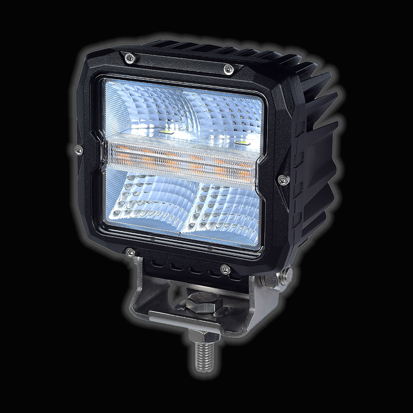 Lightbar UK FORGE™ TriMode – 60W Professional LED Work Lamp with DRL & R65 Strobe (12/24V)