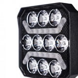 Truck LED 10 LED Square Work Lamp with Amber Marker