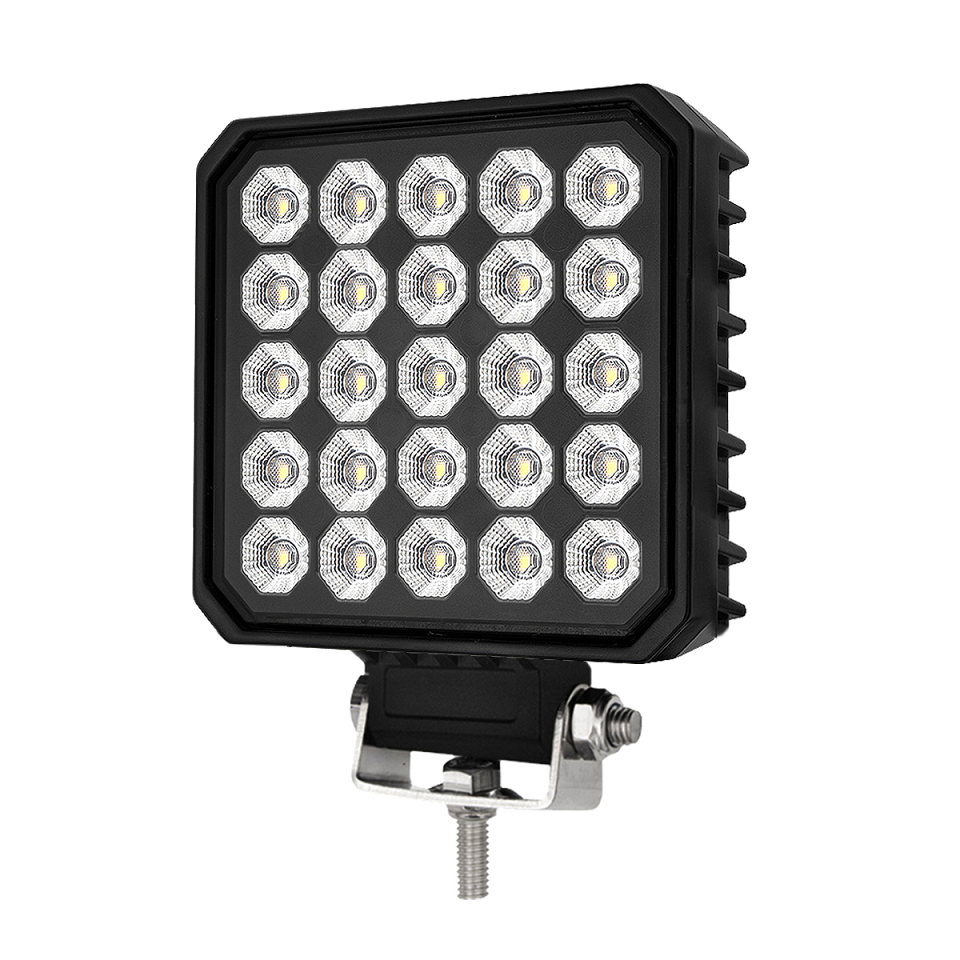 6100 Series Premium Vehicle Square LED Flood Work Lamp 12/24V - 75W