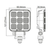 TRALERT® Apex LED Work Light – 6591lm High Output, ADR & ECE R23 Approved, 9–30V, DT Connector