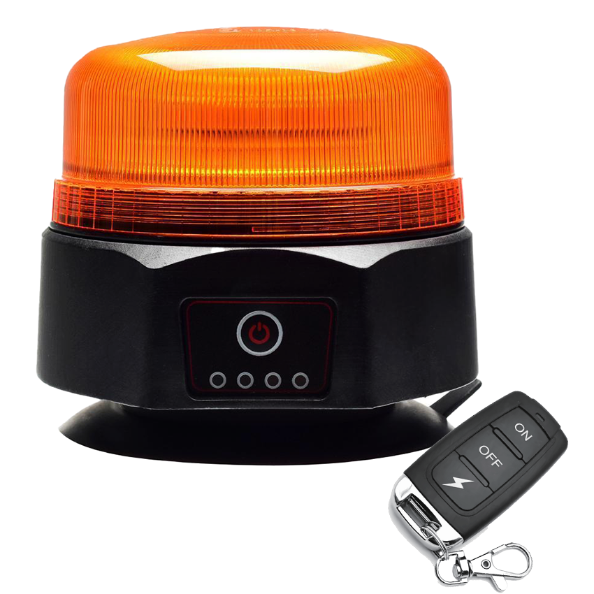 Lightbar UK NOX™ Go – Magnetic Rechargeable R65 LED Beacon with Wireless Remote (12/24V)