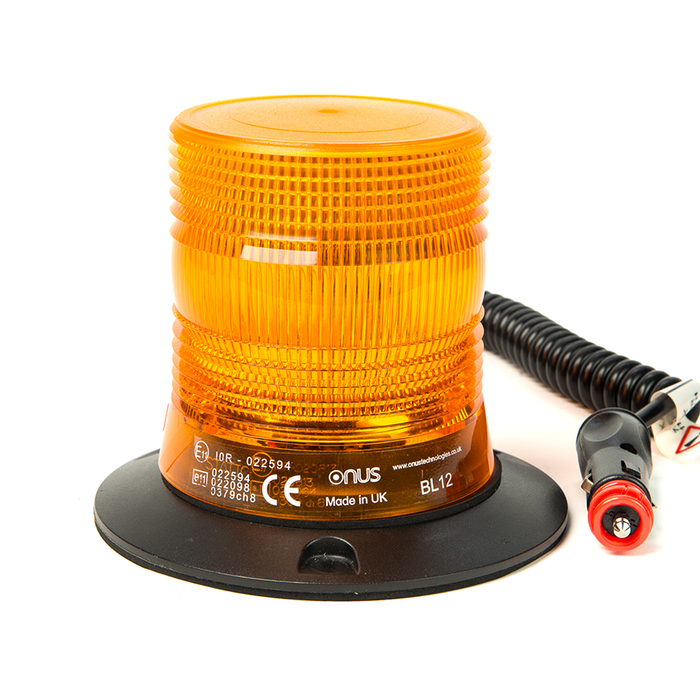 LAP Electrical Compact Xenon Magnetic Mount Flashing Beacon - Amber