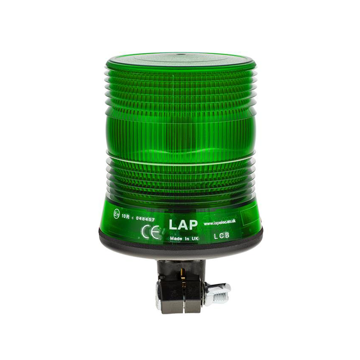 LAP Electrical Compact Xenon DIN Mount Flashing Beacon - Green