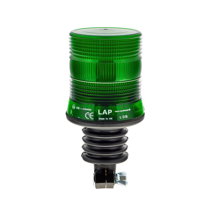 LAP Electrical Compact Xenon Flexi DIN Pole Mount Flashing Beacon - Green