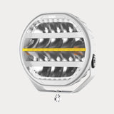 OZZ XR3 P9" Arctic Edition LED Driving Light – 15,000 Lumen with White & Amber Position Light & R65 Warning Light, White Housing, 9–36V