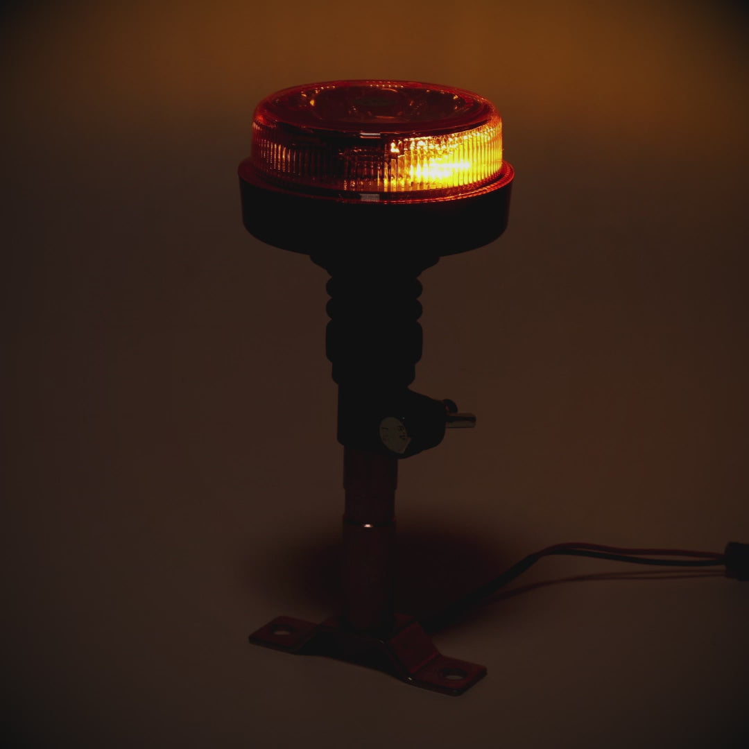 Truck LED ECE R65 LED Low Profile Flashing Beacon Amber - Flexi DIN