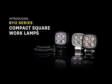LED Autolamps Compact Square Work Lamp with Magnetic Base - 12/24V ...