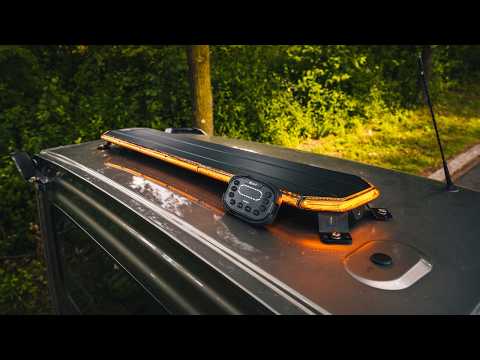 TRALERT® Circulux LED Beacon Bar 1206mm – R65 Class 2 Amber Warning Light, 12–24V with Controller