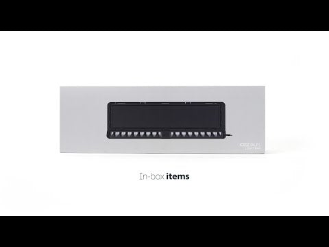 OZZ DLP1 LED Licence Plate Holder with Integrated Driving Light Bar – 9,600 Lumen, Black, 10–32V