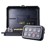 TRALERT® 8-PAD LED Lighting Switch Panel with Smartphone App Control – 8-Button RGB Controller, 12/24V, ECE R10