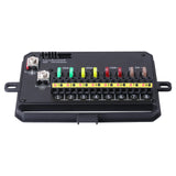 TRALERT® 8-PAD LED Lighting Switch Panel with Smartphone App Control – 8-Button RGB Controller, 12/24V, ECE R10