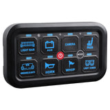 TRALERT® 8-PAD LED Lighting Switch Panel with Smartphone App Control – 8-Button RGB Controller, 12/24V, ECE R10