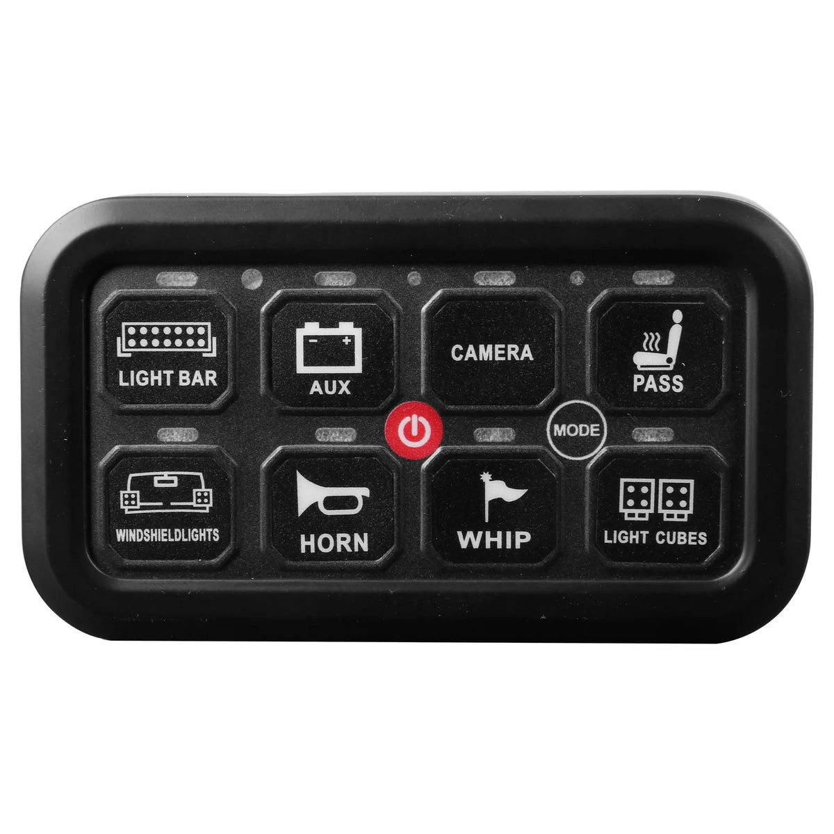 TRALERT® 8-PAD LED Lighting Switch Panel with Smartphone App Control – 8-Button RGB Controller, 12/24V, ECE R10