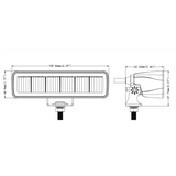 Truck LED Heavy Duty 6 LED 18W Scene & Work Light - 12/24V