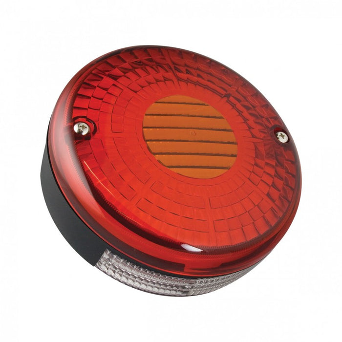 LED Autolamps 140 Series Round Rear Combination Lamp - With Number Plate Lamp