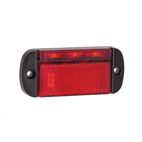 LED Autolamps Marker Lamp with Reflex Reflector (Black Housing)