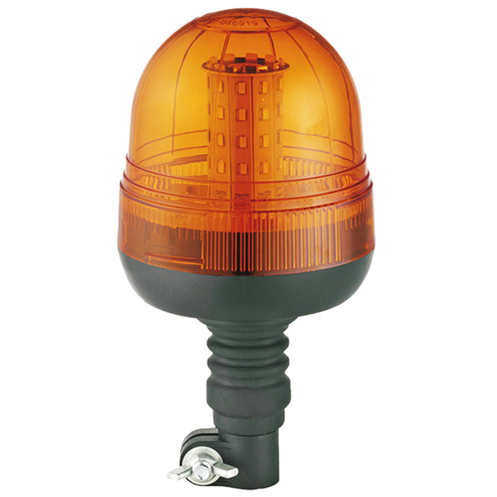 Flexi DIN R10 LED SMD Spigot Mount Digger Flashing Beacon - Amber