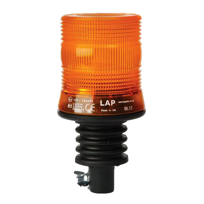 LAP Electrical Compact Xenon Flexible DIN Mount Flashing Beacon - Amber
