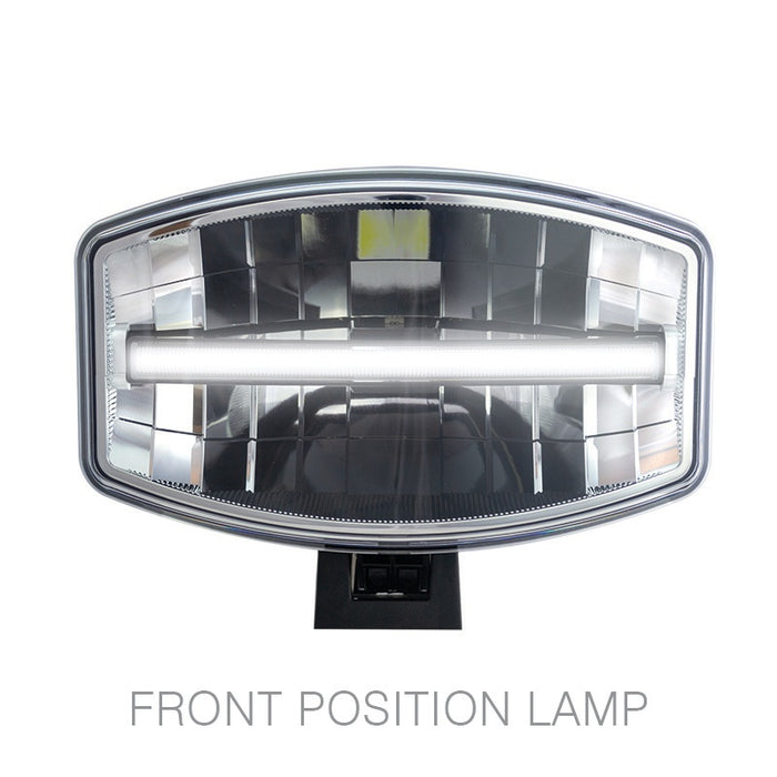 LED Autolamps Oval LED Driving Lamp with Front Position Lamp