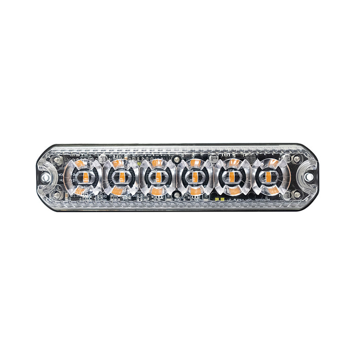 LED Autolamps HD Series 6 LED R65 Heavy-Duty Warning Lamp - Amber