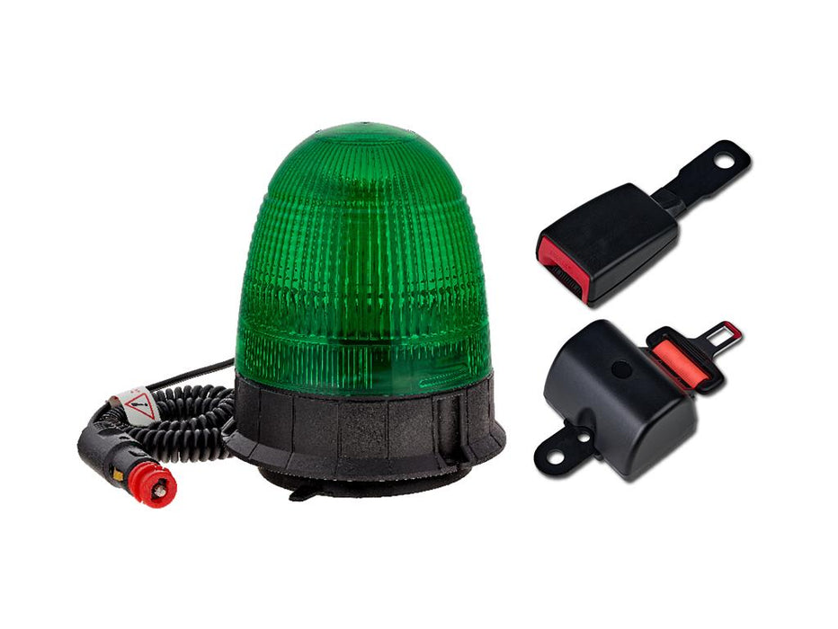 LAP Electrical LMB020 Green Flashing Beacon Seat Belt Kit - Magnetic Mounting